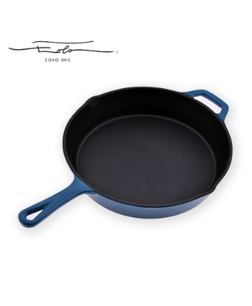 Enamel-Coated Cast Iron Skillet 25 cm