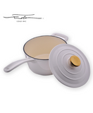 Enamel-Coated Cast Iron Non-stick Saucepan Sauce Pot 18 cm