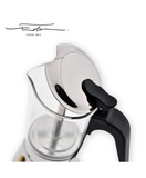 Moka Pot Food Grade Glass and Stainless Steel Portable 160 ml (4 cups)
