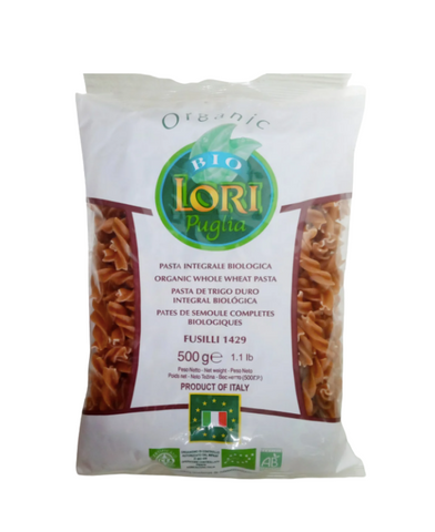 Bio Lori Organic Whole Wheat Pasta Fusilli 500g