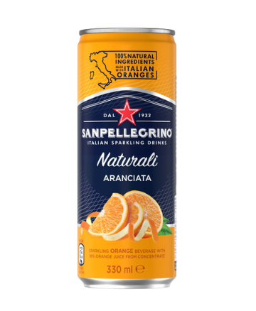 San Pellegrino Naturali Aranciata Sparkling Orange Juice Drink 330ml