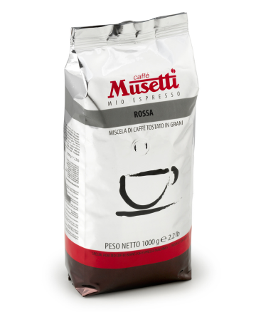 Caffé Musetti Rossa Roasted Coffee Beans 1 kg Original Italian Coffee