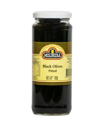 Molinera Black Pitted Olives 330g