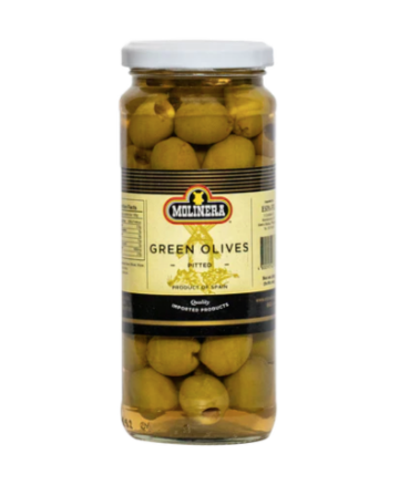 Molinera Green Pitted Olives 335g