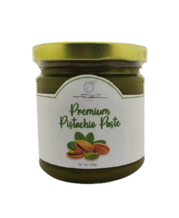 Premium Pistachio Paste 200g for Ice Cream, Gelato, Desserts, Cakes, Beverages, Pizza Topping