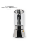 Moka Pot Food Grade Glass and Stainless Steel Portable 160 ml (4 cups)