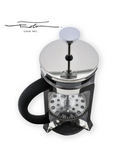 Coffee French Press - Borosilicate Glass + Stainless Steel 600 ml